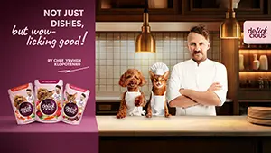 Delickcious has created tasty dishes for cats and dogs